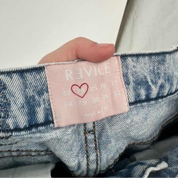 Revice Denim Iconic Printed Ripped Boyfriend Jeans Size 24 90s Straight - Picture 6 of 7